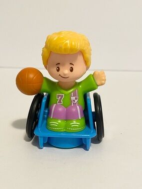Little People Wheelchair Basketball Player Kid School Playset Play Yard Figure